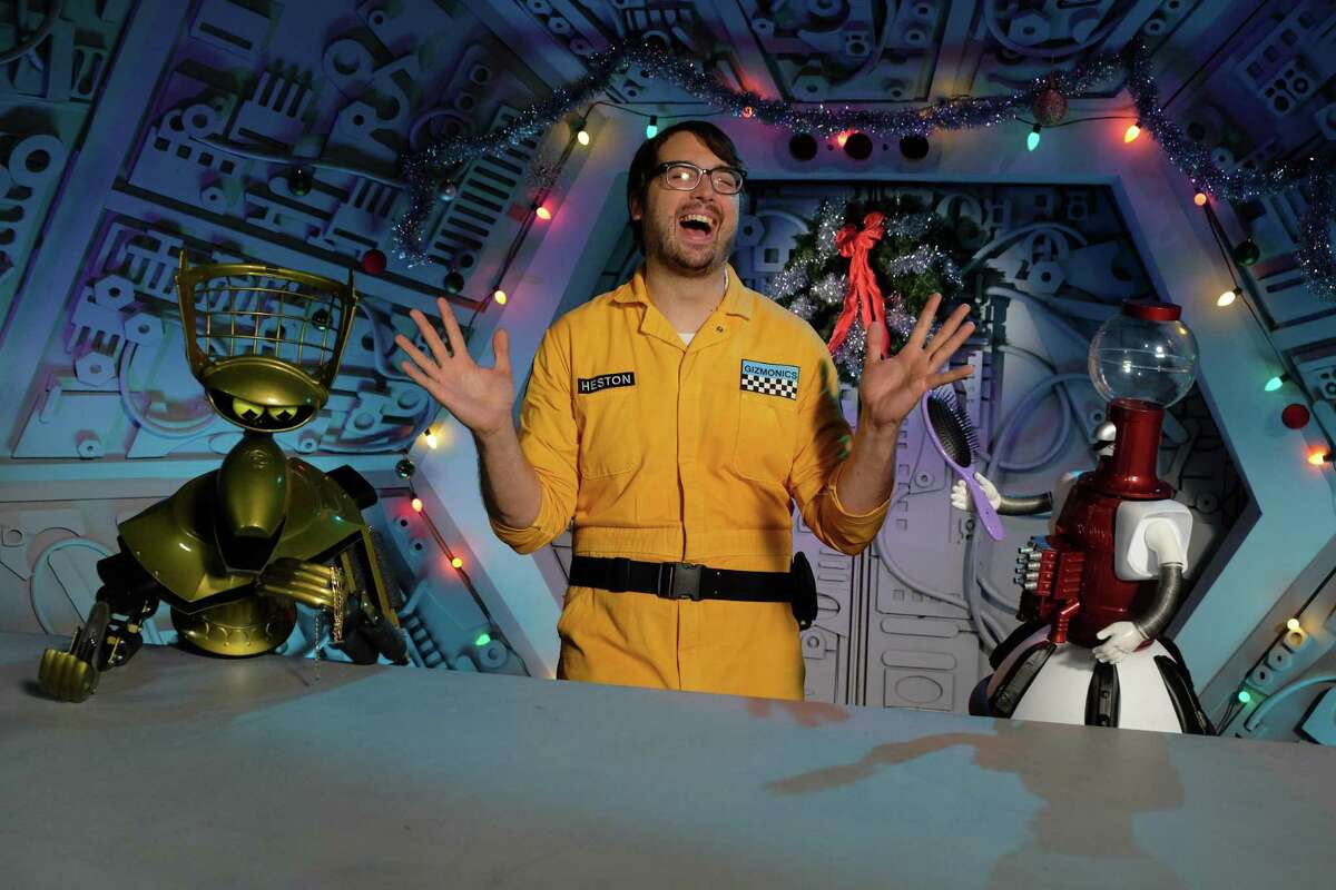 Jonah (Jonah Ray) is the new human test subject who’s subjected to terrible movies in the new season of “Mystery Science Theater 3000.”