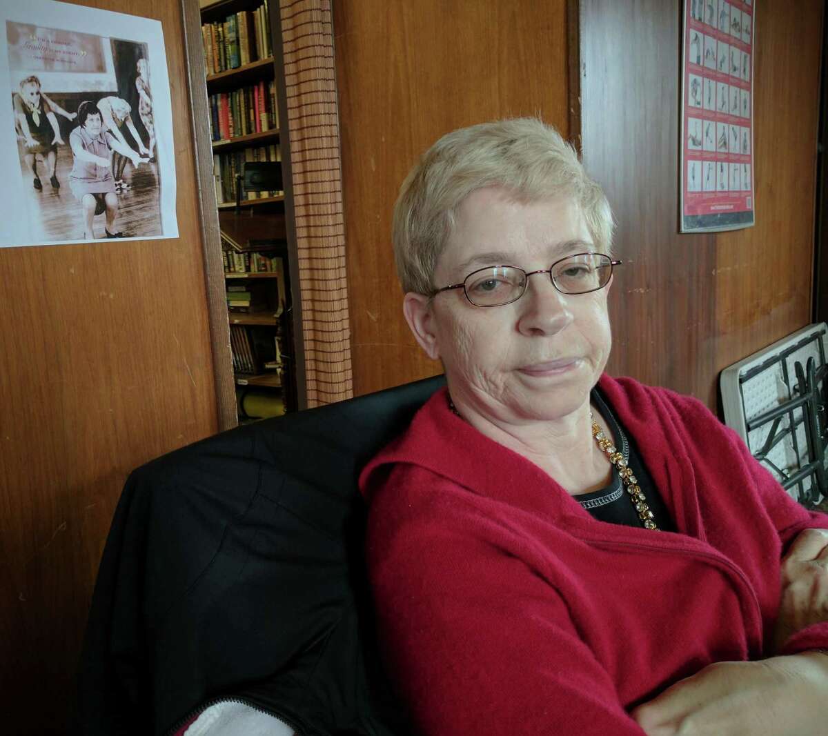 Helen Muir, 59, comes to the senior center every day for classes.