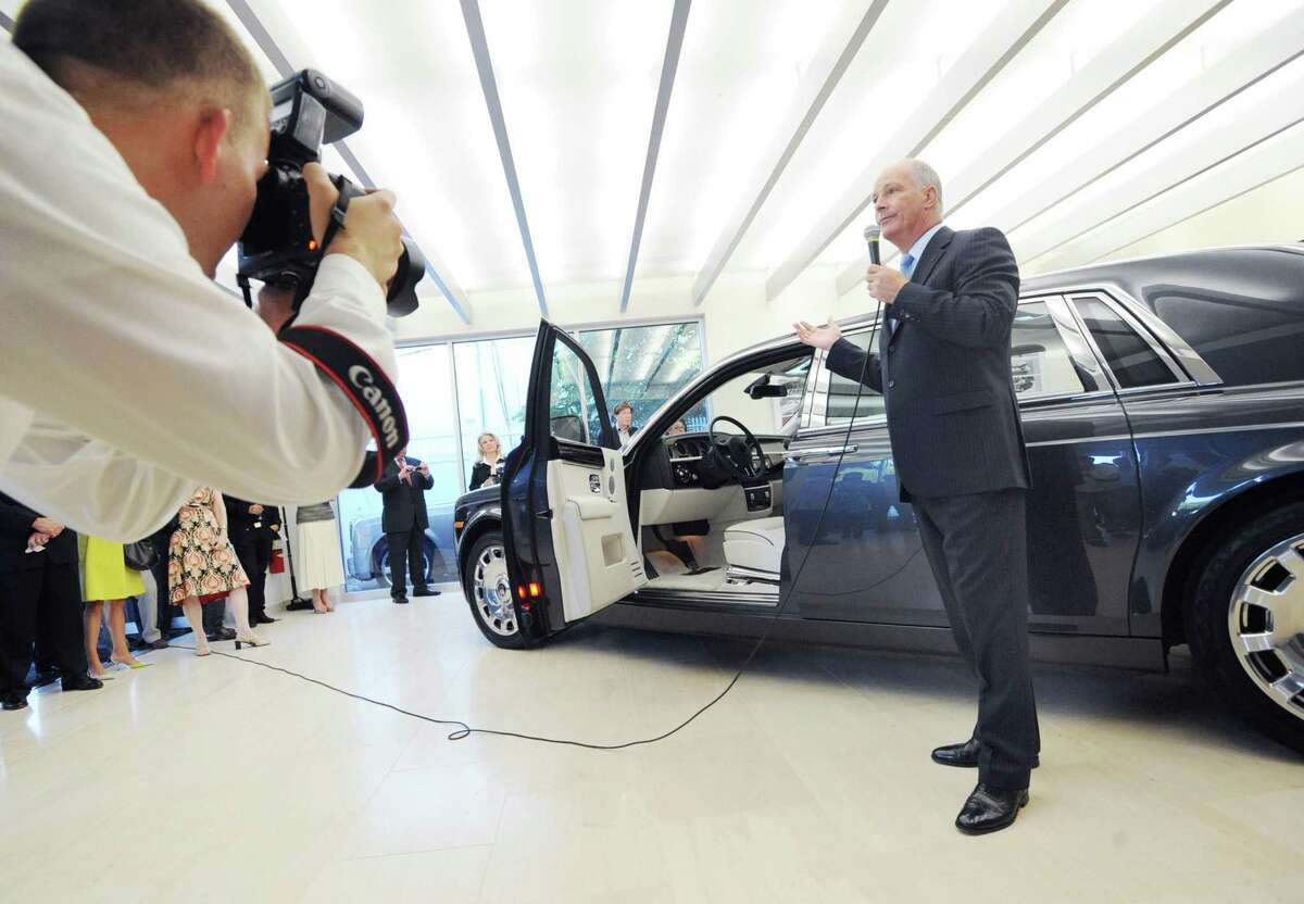 David Archibald, president of Rolls-Royce Motor Cars North America, during the unveiling ceremony of the Rolls-Royce Phantom Series II in the recently renovated showroom at Rolls-Royce Motor Cars Greenwich Wednesday night, June 27, 2012.