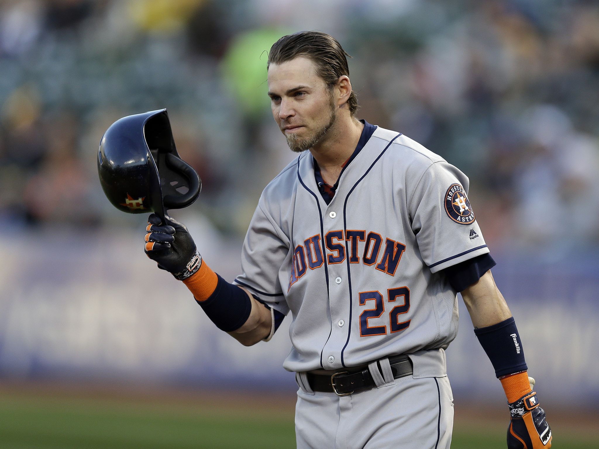 Josh Reddick comes to bat to “Carless Whispers” LIVE