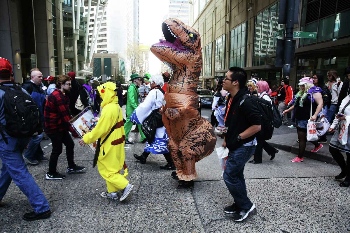 Cosplayers gather in Seattle for the annual SakuraCon anime convention