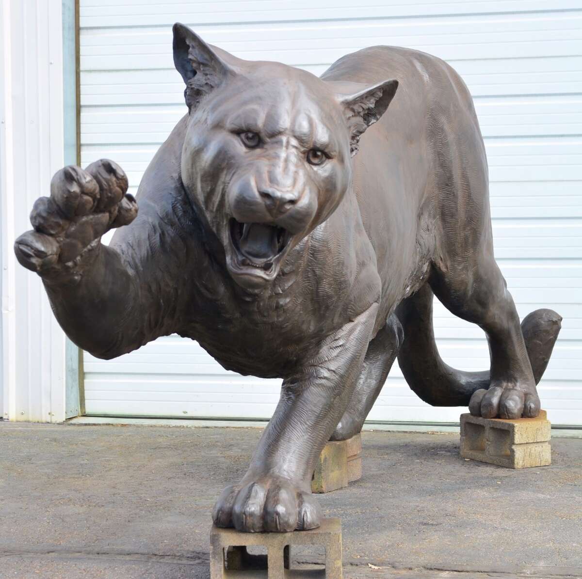 University of Houston's 1,400-pound bronze cougar statue 