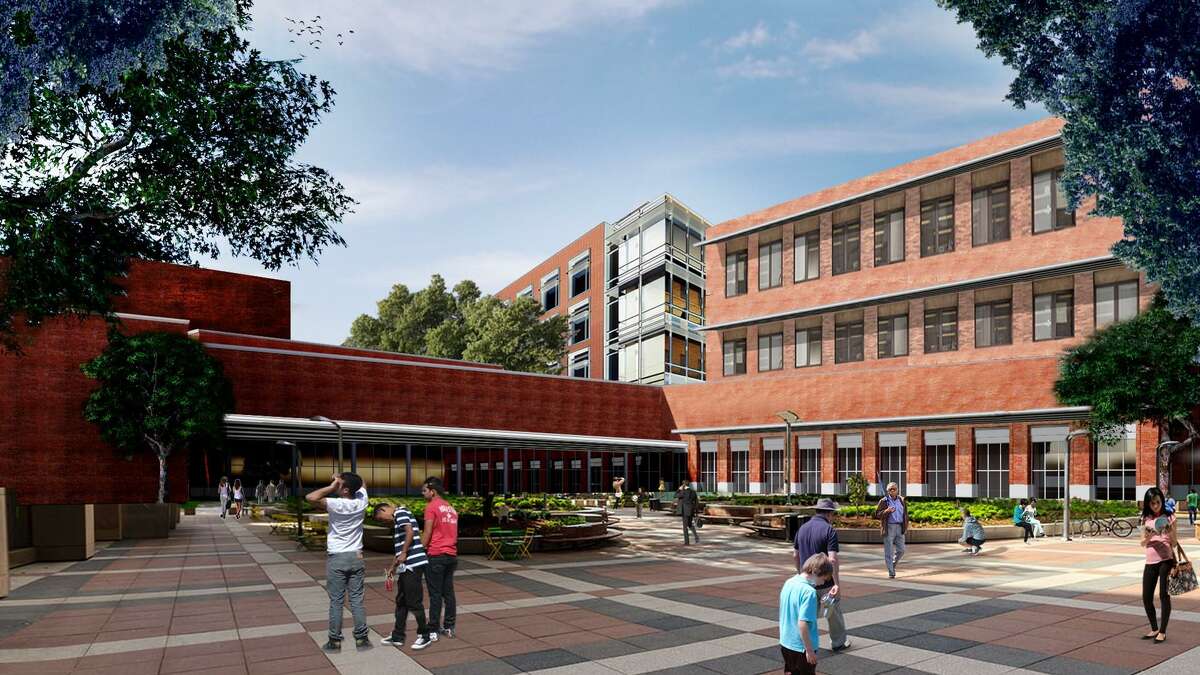 This artist rendition shows the $21.8 million administration building approved by trustees on Tuesday. 