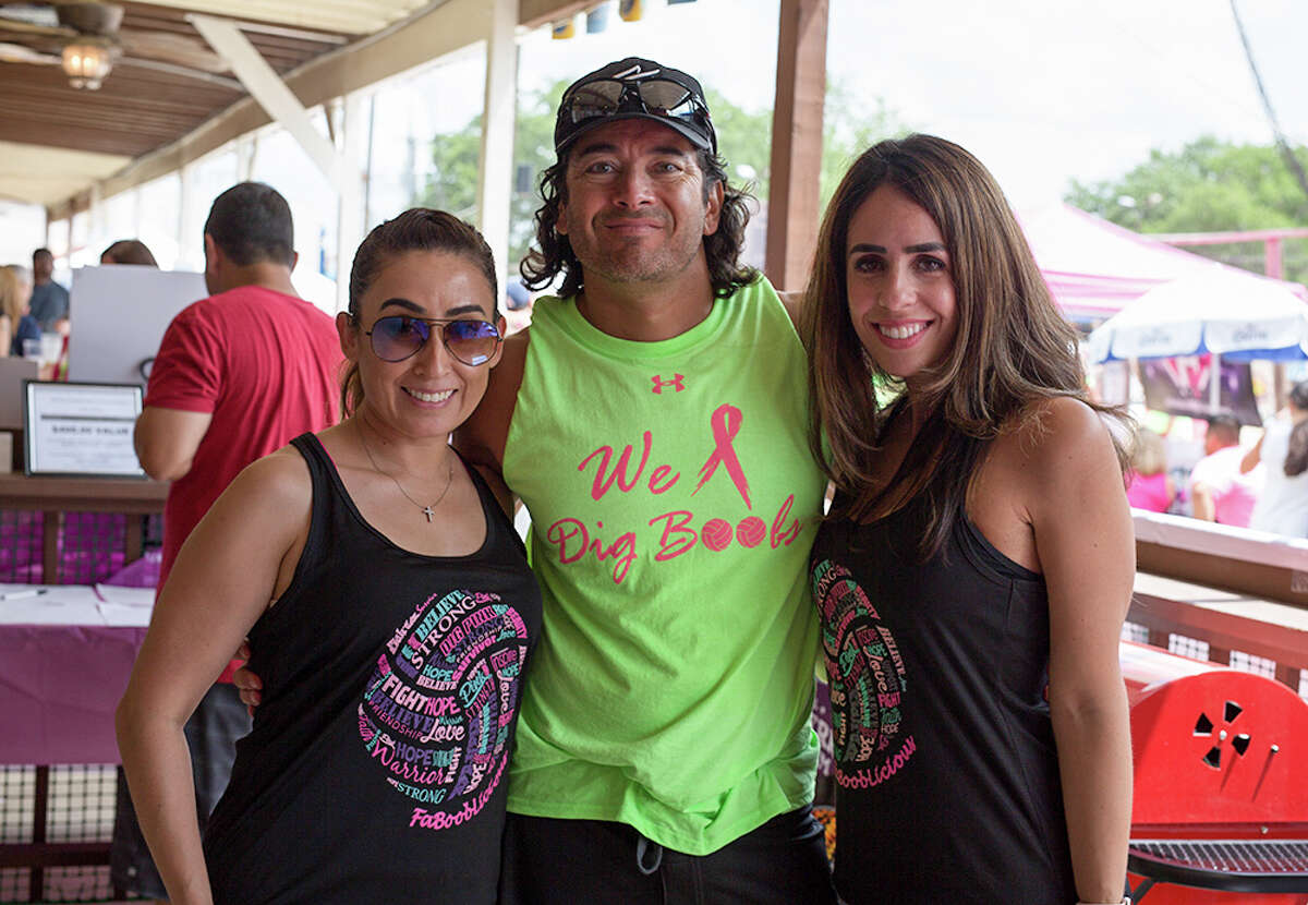 Volleyball lovers hit the sand of Sideliners Grill Saturday, April 15, 2017  for breast cancer awareness by competing in Fabooblicious' 6th Annual Sand Volleyball Tournament
