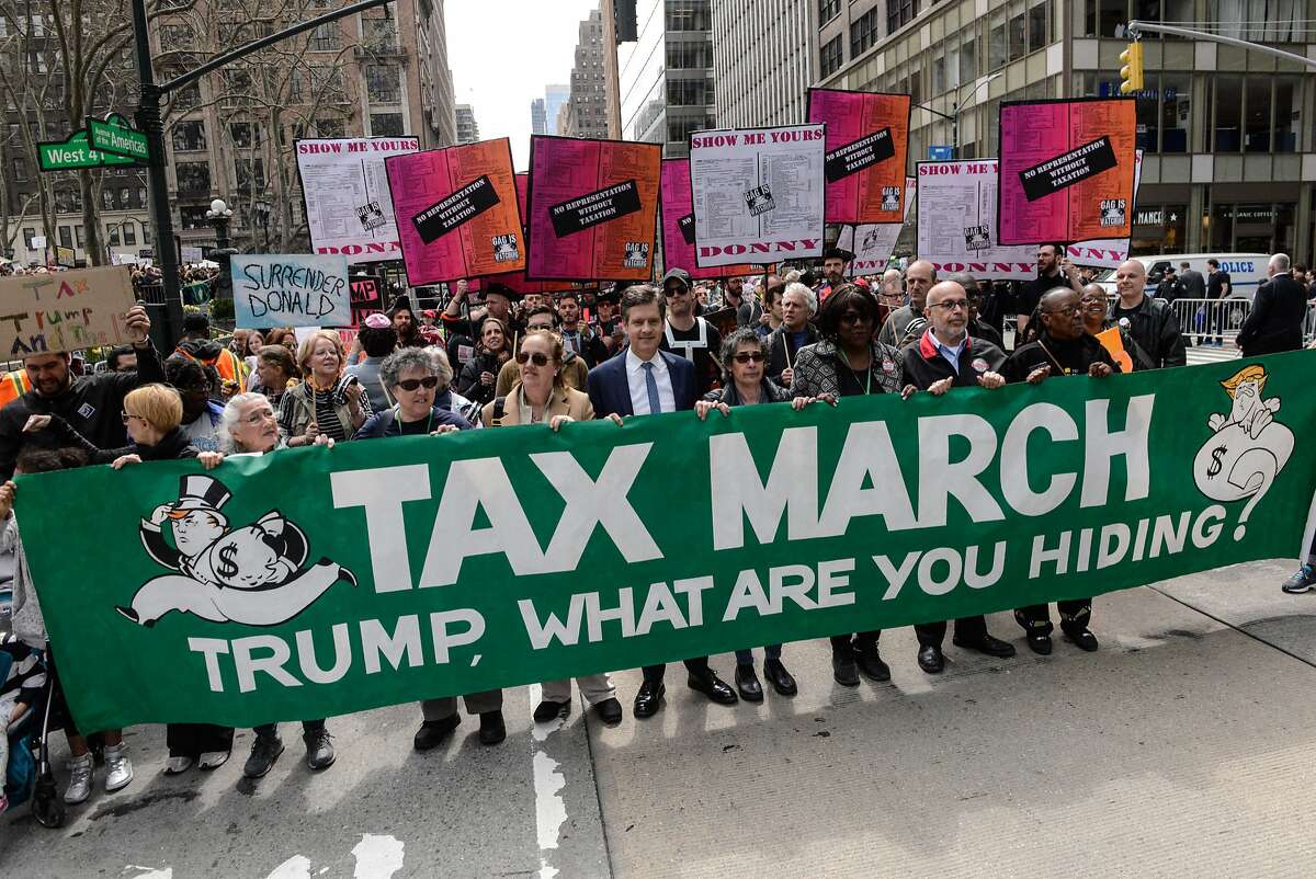 Protesters take to the streets in SF for antiTrump Tax March