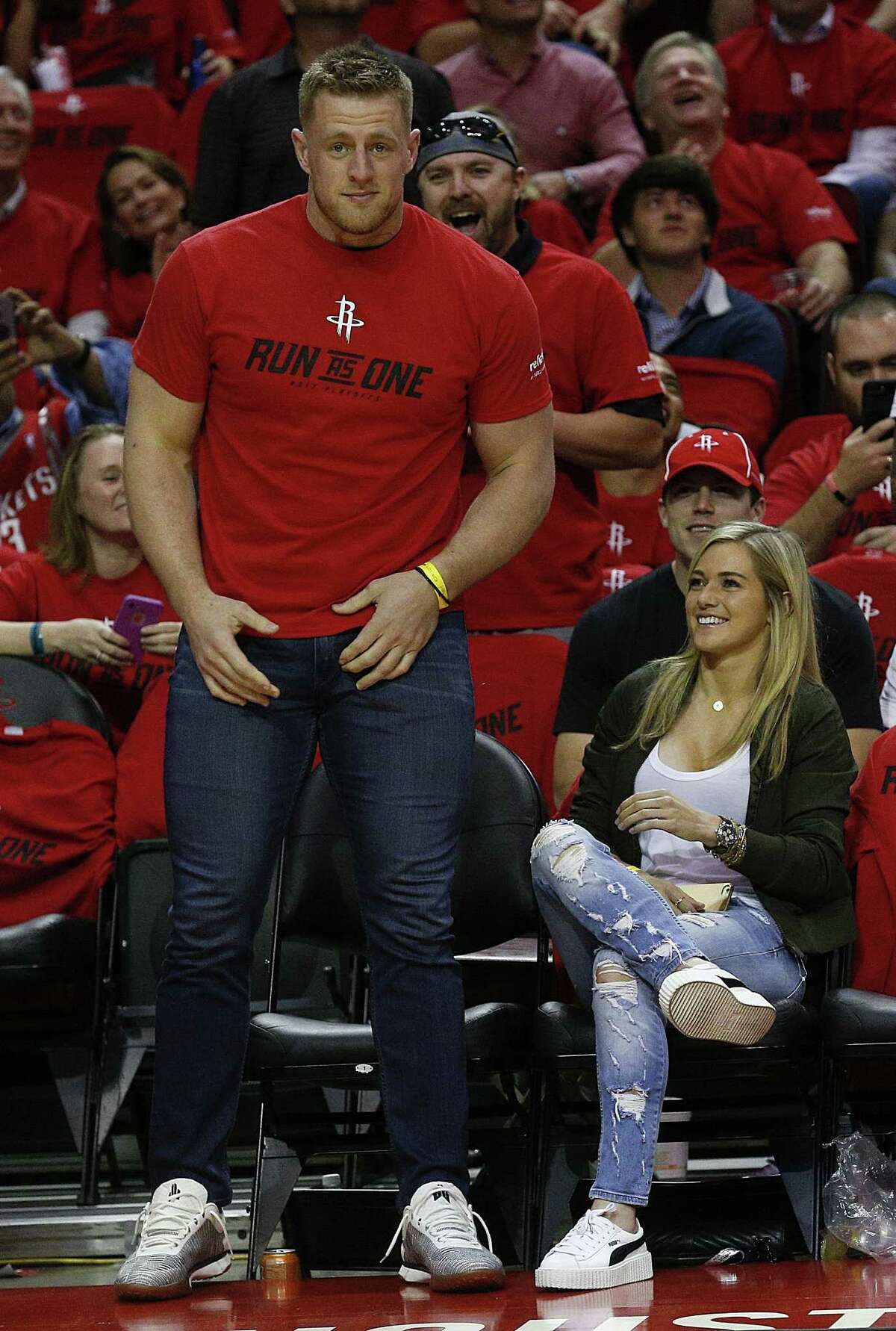 Top 10 J.J. Watt “I’m not putting on a Rockets T-shirt” excuses 9. “Battle Red Day is in the fall.”