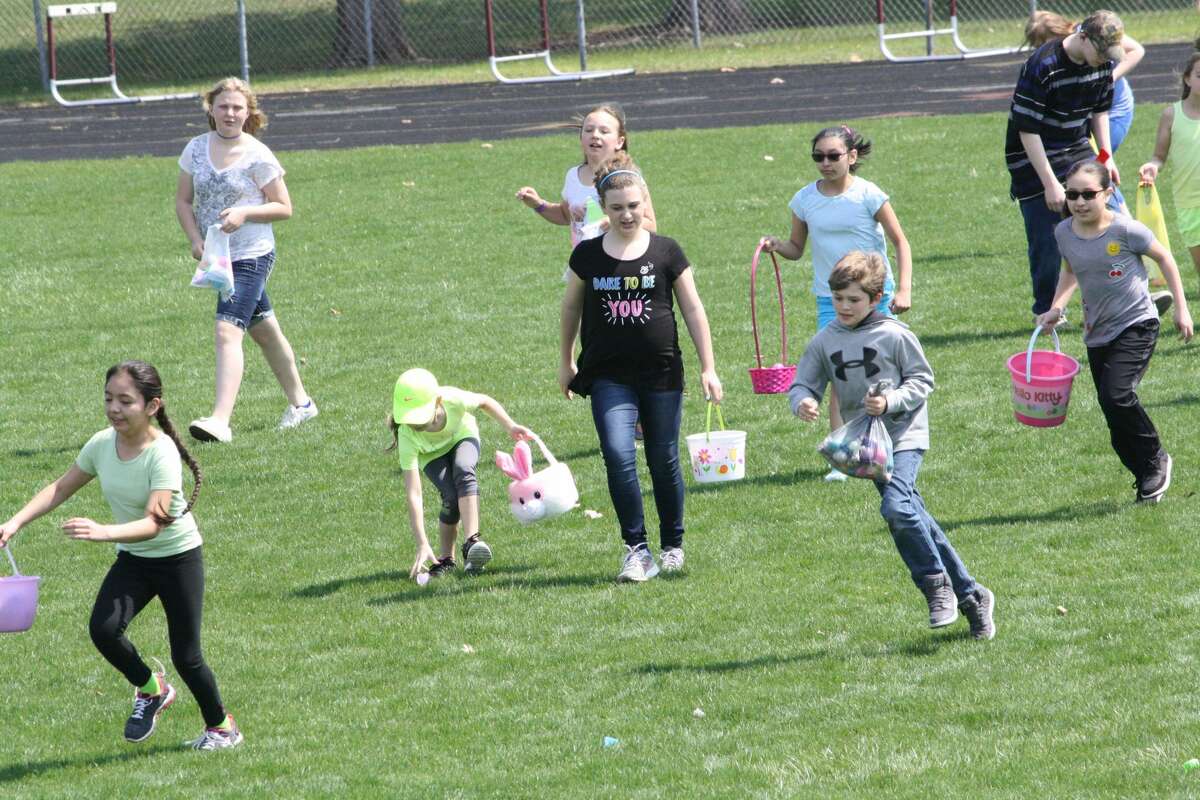 The Cass City Missionary Church sponsored the local egg hunt. It put out about 3,700 eggs for eager children to collect.