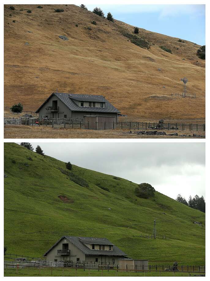 top:a home stands next to a hill that is brown with dead grass