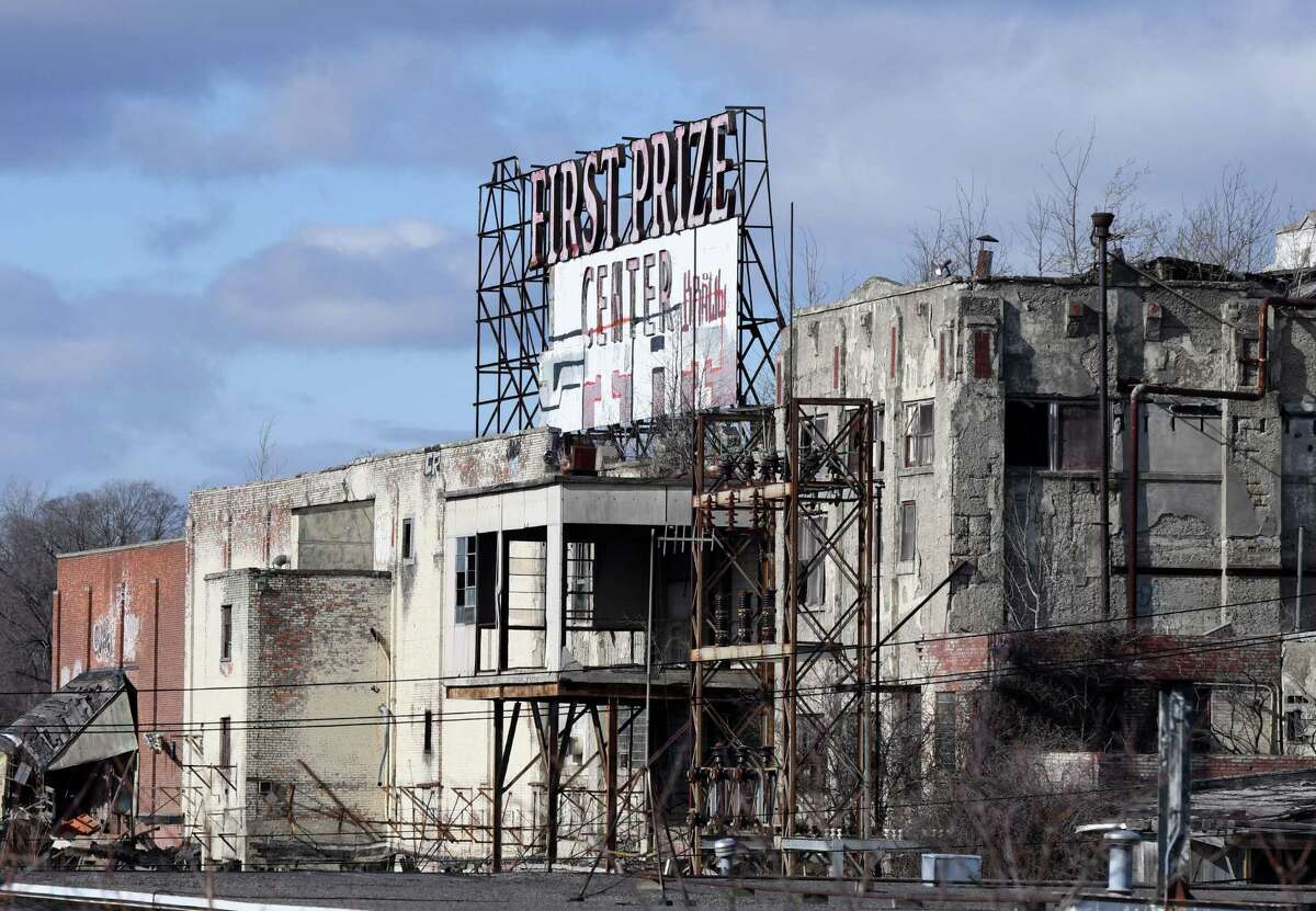 Former Tobin First Prize plant on Monday, Jan. 30, 2017, on Exchange in Albany, N.Y. (Will Waldron/Times Union)