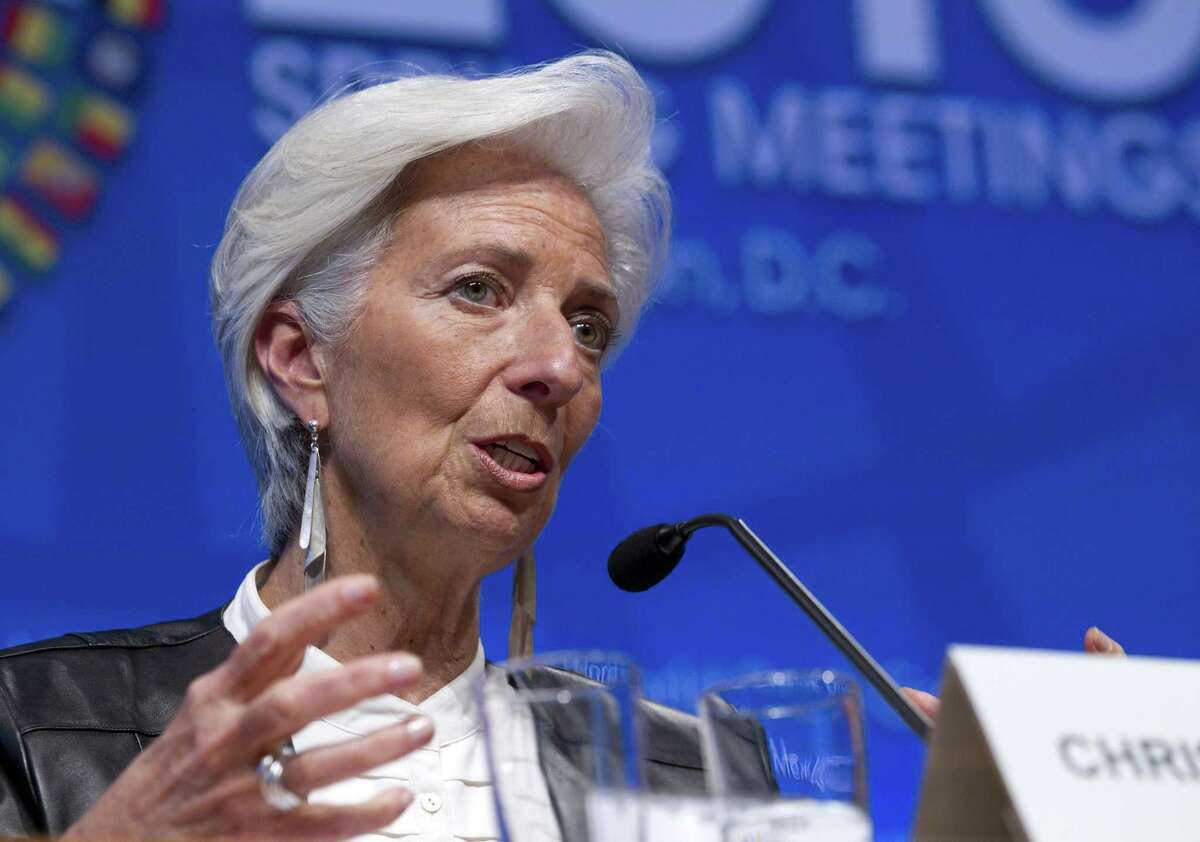 A resilient China, rising commodity prices and sturdy financial markets are offering a sunnier outlook for the global economy and helping dispel the gloom that has lingered since the Great Recession ended, according to IMF, which predicts that the world economy will grow 3.5 percent in 2017, up from 3.1 percent in 2016. Shown is the IMF’s managing director, Christine Lagarde.