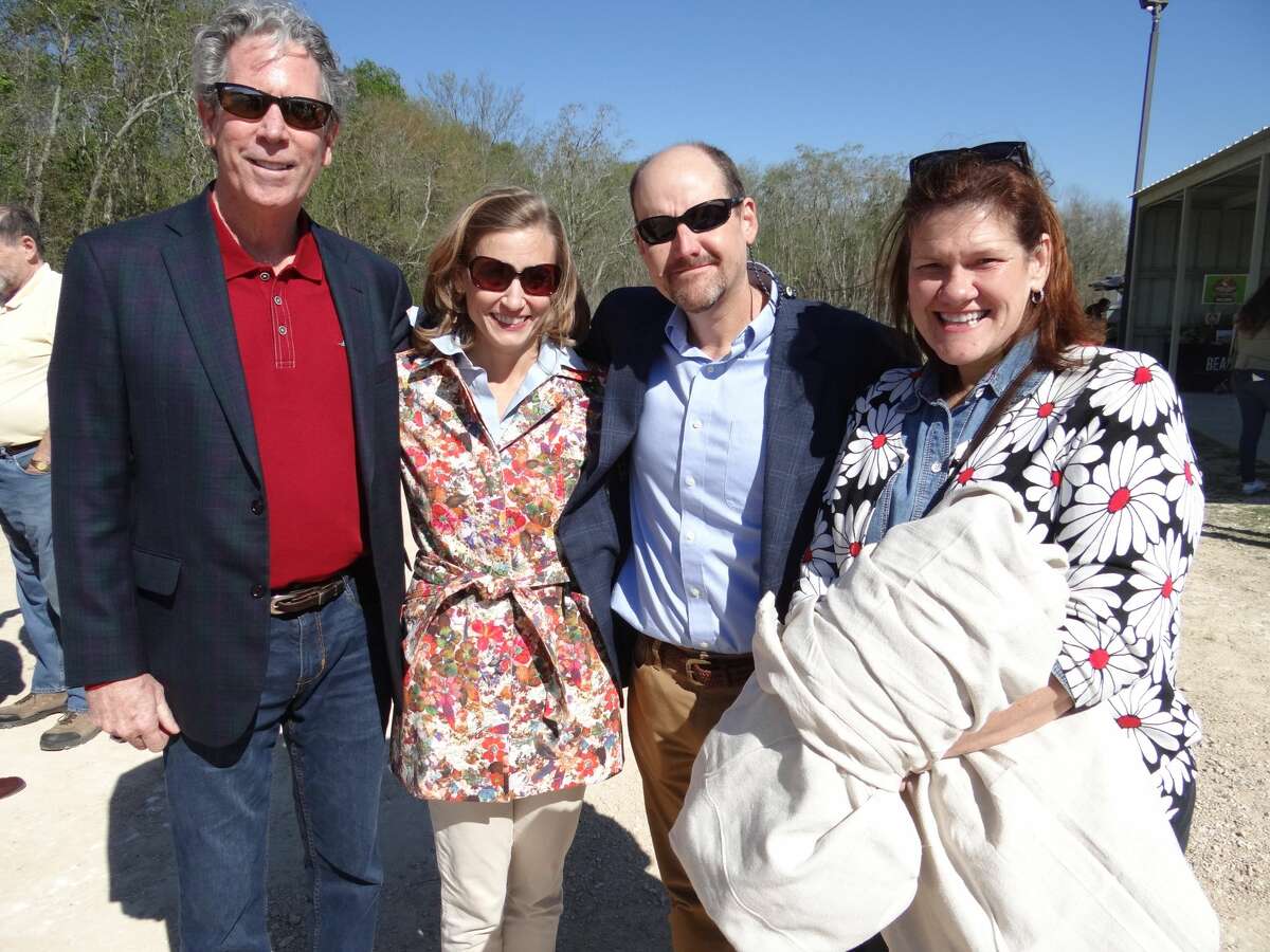 Dean Conwell, Elizabeth Waddill, Chris Boone and Stephanie Flatten at the groundbreaking for The Wetlands Education Center at Cattail Marsh.