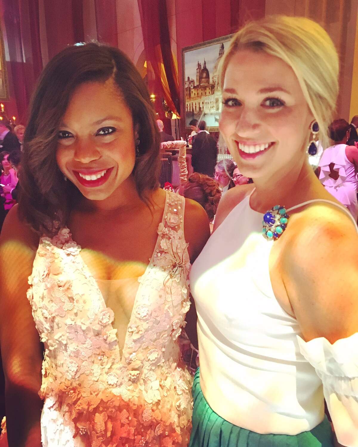 Amber Elliott and Christina Stith at Houston Grand Opera Ball 2017.