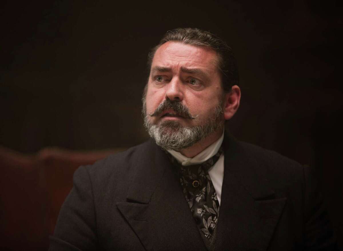 This image released by Amazon Studios/Bleecker Street Films shows Angus Macfadyen in a scene from "The Lost City of Z." (Aidan Monaghan/Amazon Studios/Bleecker Street via AP) ORG XMIT: NYET644