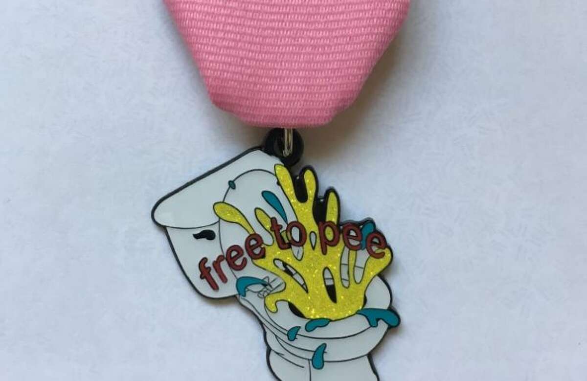 Artist Chris Sauter said he designed the "free to pee" medal “in protest of the so-called ‘bathroom bill.’” The medals are $10. Proceeds benefit Cornyation. To get one, contact the artist via Facebook or his web site, chrissauter.com.