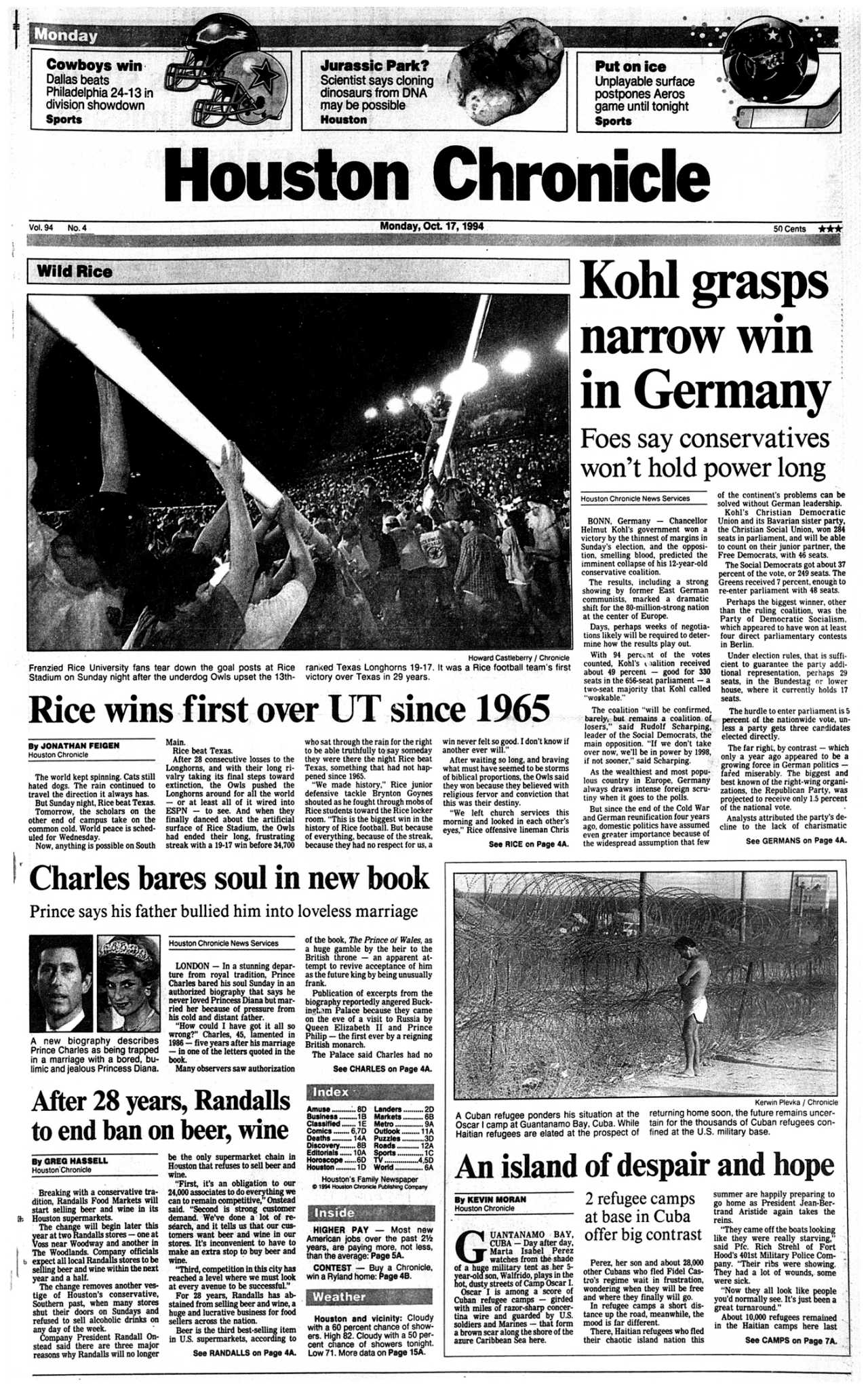 Rice wins first over UT since 1965