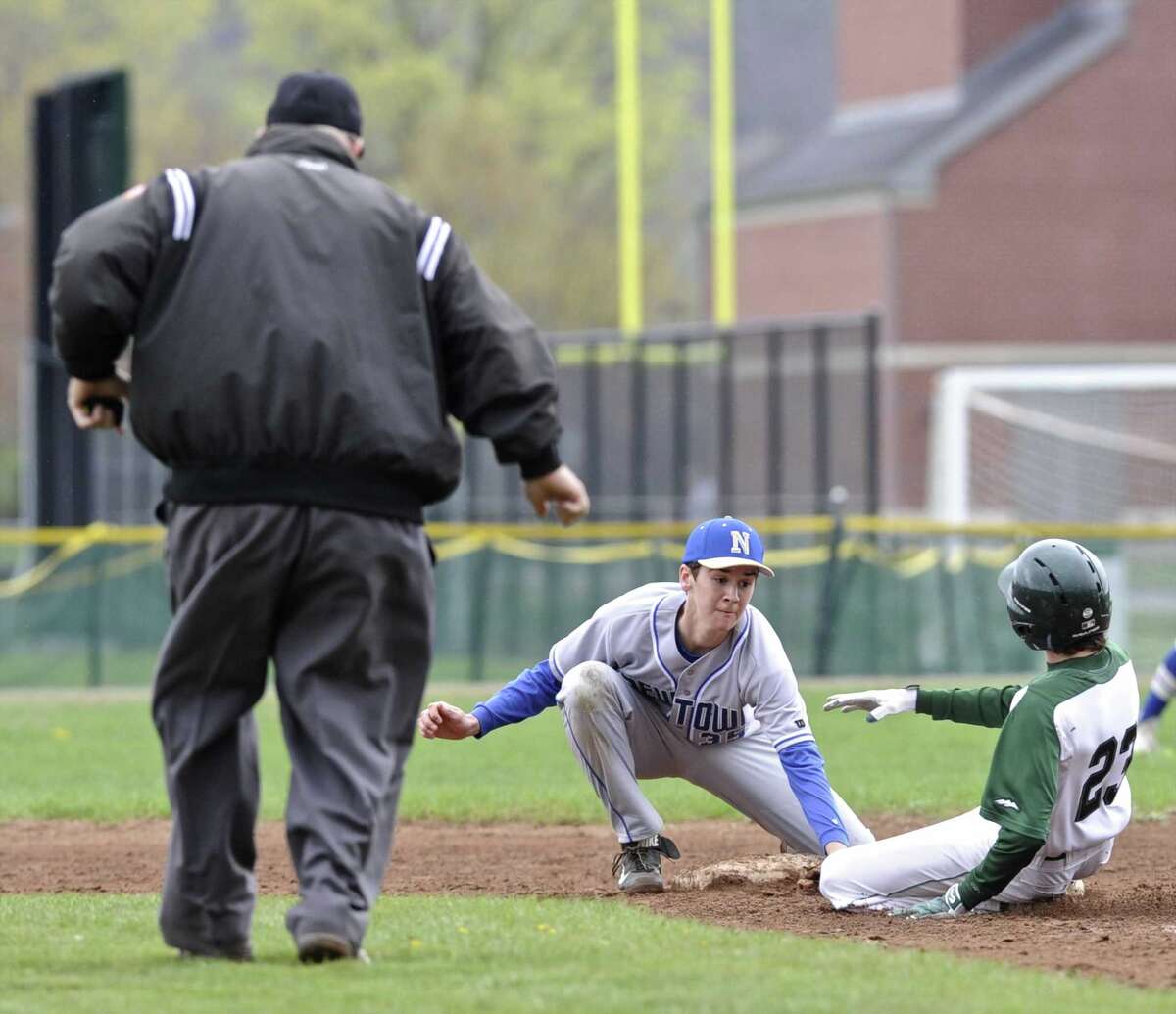 New Milford wins seesaw baseball battle with Newtown in 10th