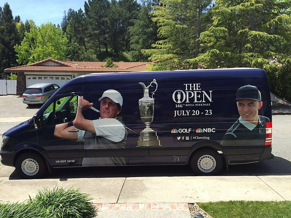 The Claret Jug is traveling around the country in this hard-to-miss truck.