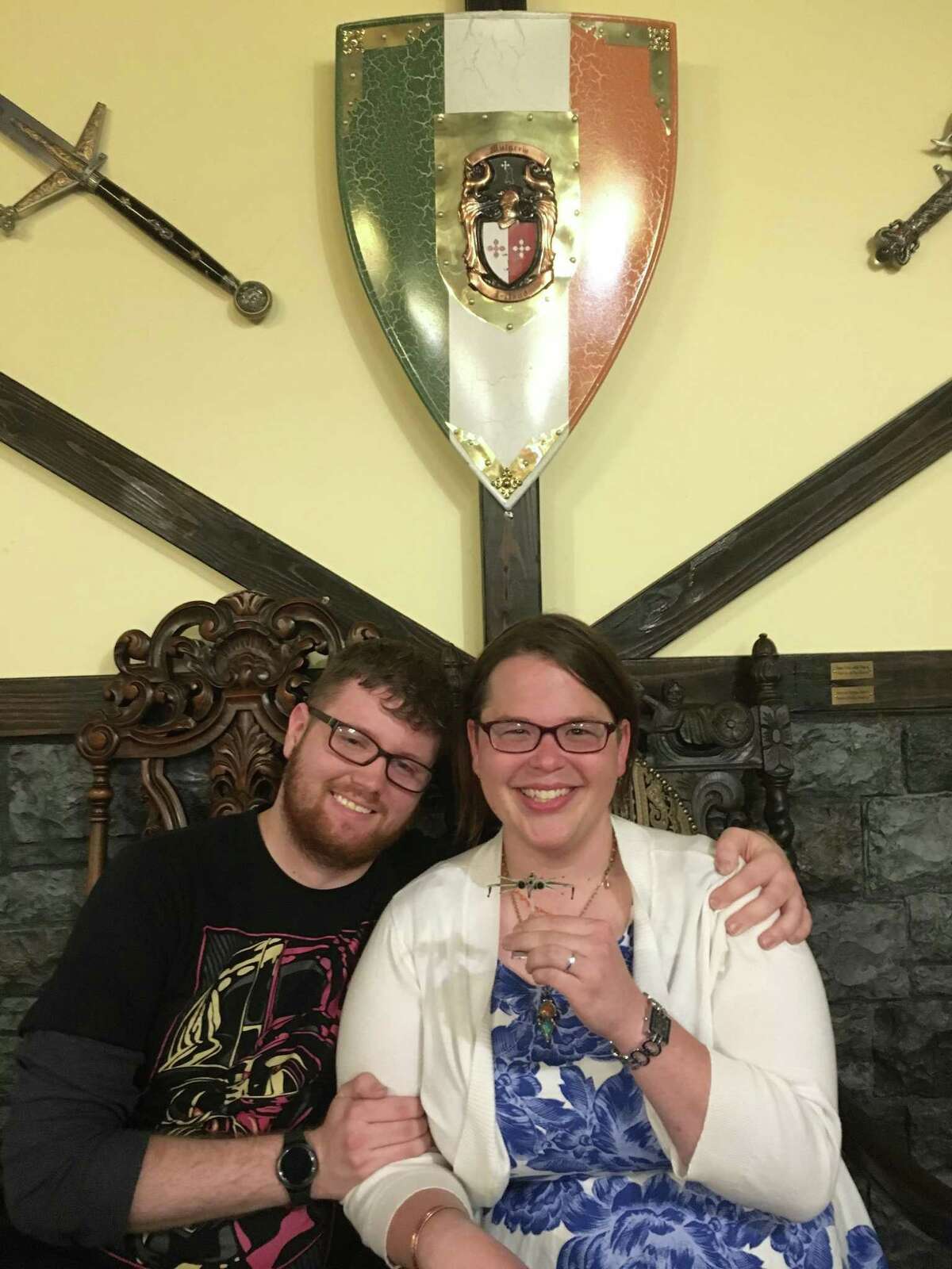 Talk about the romanticism of tabletop gaming. Knight Watch Games regulars Chris Sherrer and Morgan Mooso got engaged Easter Sunday at store. The couple started dating before the shop's grand opening around nine months ago