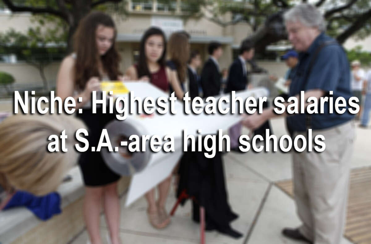 The average salaries of San Antonio public high school teachers range from $42,000 to $55,000, according to a new ranking by Niche. Click through the gallery for the full list of San Antonio average teacher salaries ranked from highest paid to lowest.