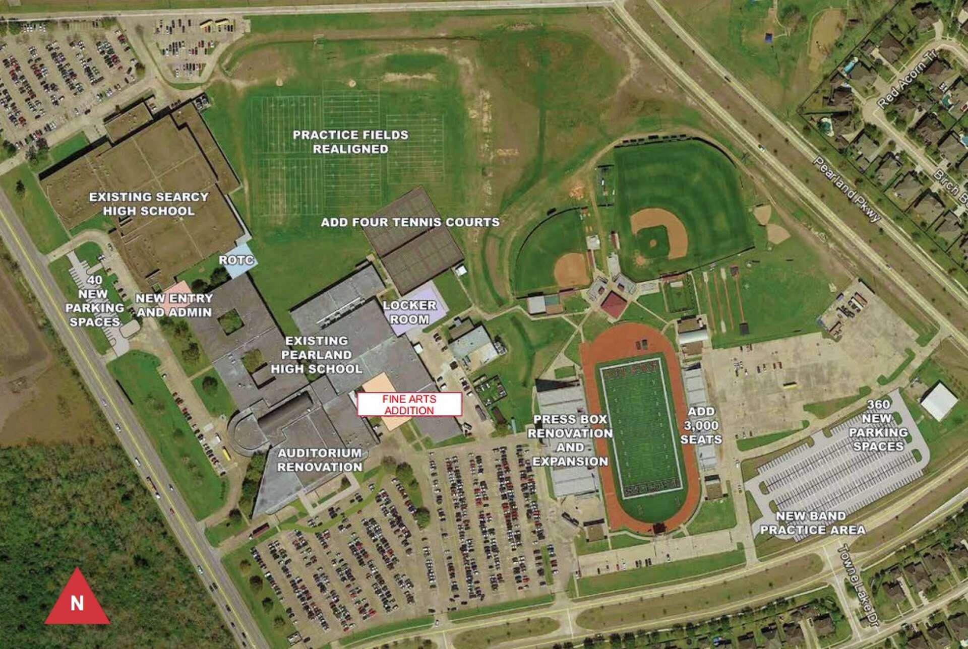 Map Of Pearland High School Jail Committee Hopes For Voter Support To