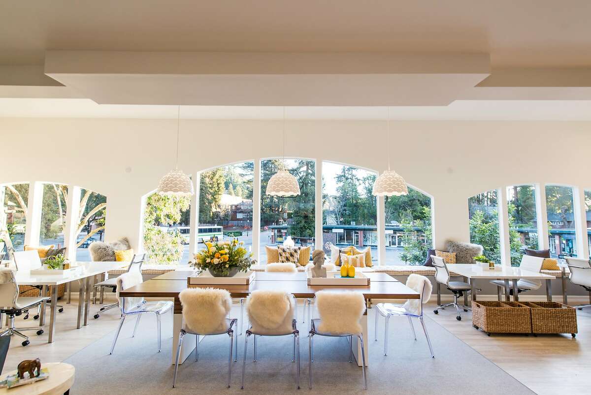 The Hivery's expansive, light-filled space overlooking downtown Mill Valley. Photo Credit: Jacquelyn Warner