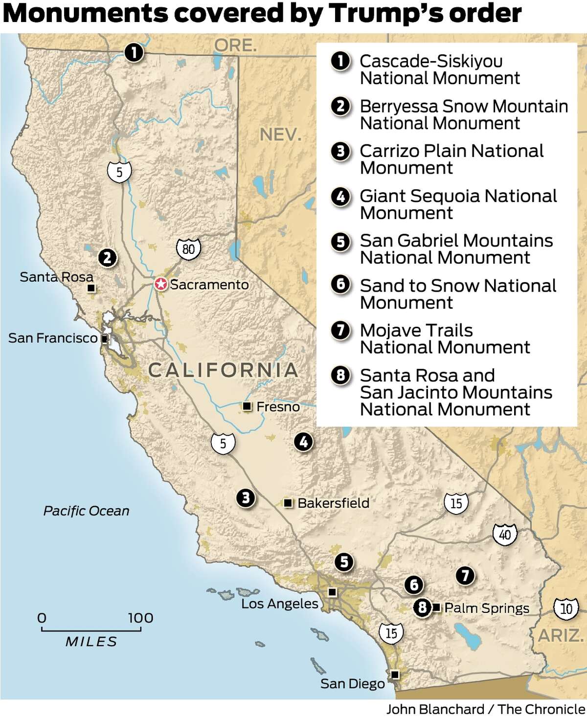 National Monuments Under Siege By Trump Include 8 In California