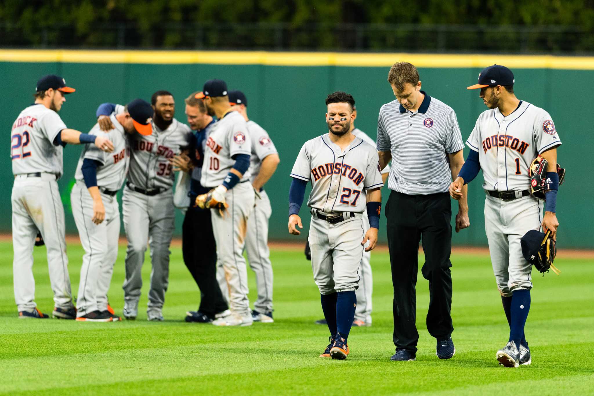 George Springer ends slump emphatically, as Astros' late power