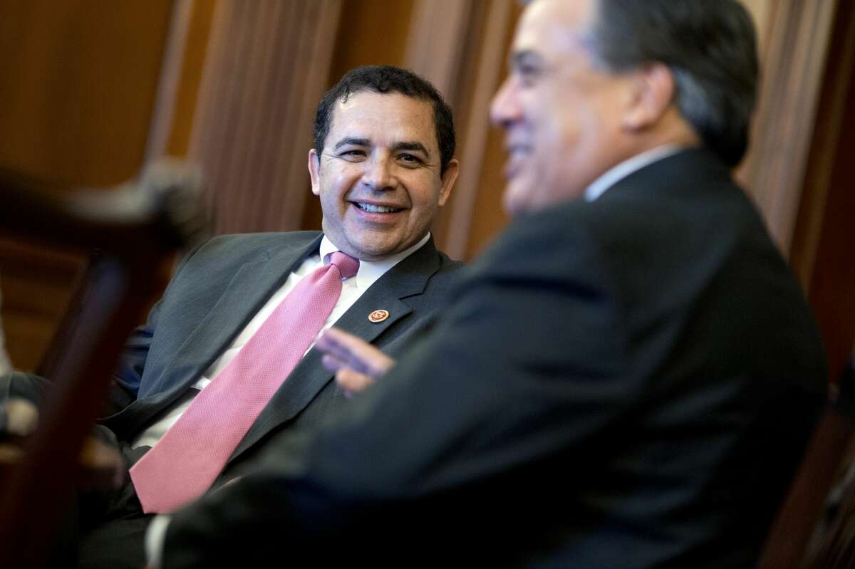 Rep. Henry Cuellar showed representatives from the Department of Transportation a bird's-eye view of Laredo on Monday.