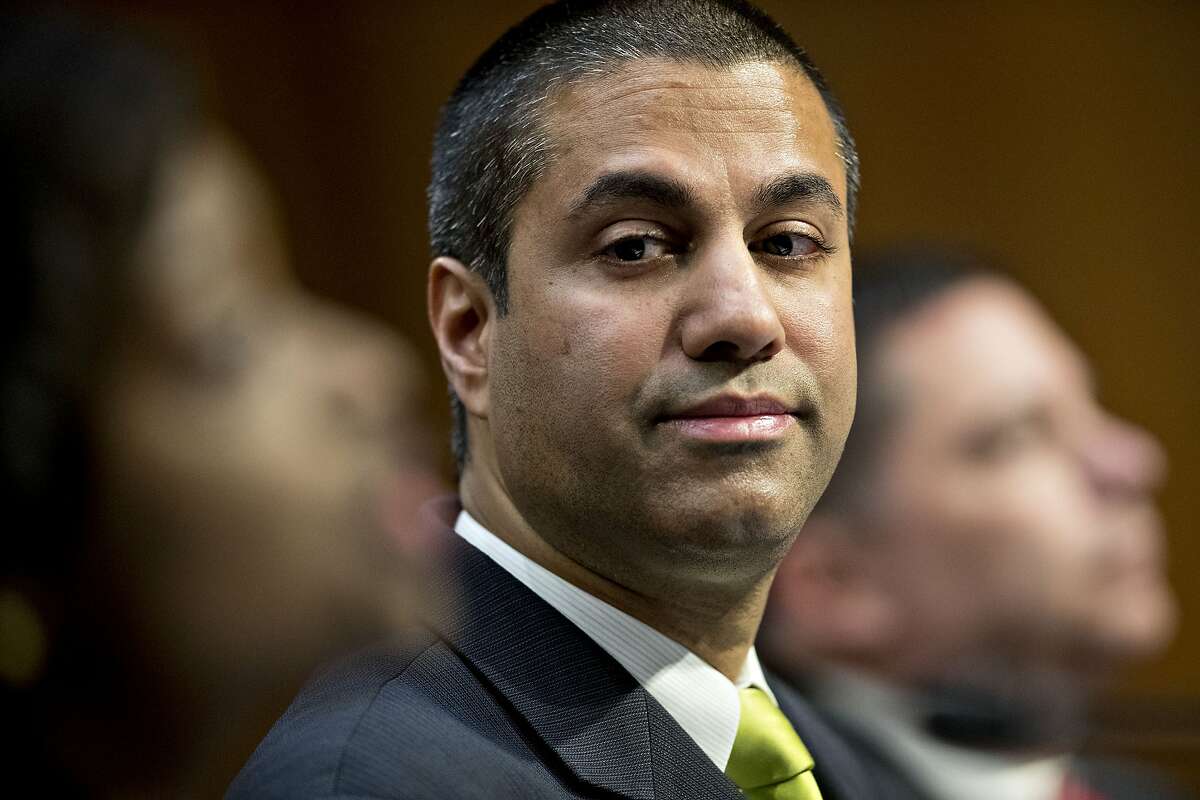 Ajit Pai, the FCC's new Republican chairman, seen March 8, called the legislation that passed the House today "appropriate" and blamed his predecessor for executive overreach. MUST CREDIT: Bloomberg photo by Andrew Harrer