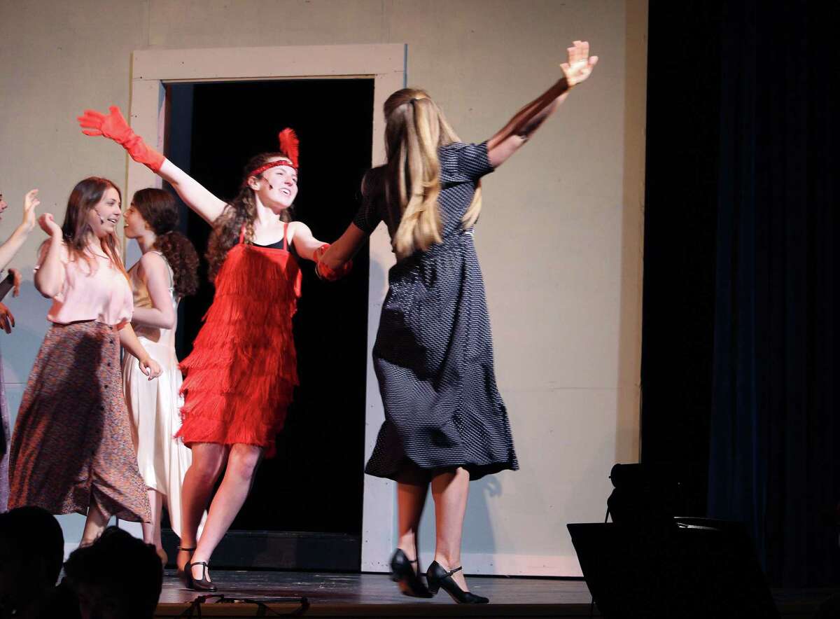 Fairfield Ludlowe High School students are staging "Mame" as the school's spring musical April 28 and 29. The cast ran a dress rehearsal April 26, 2017 in Fairfield, Conn.