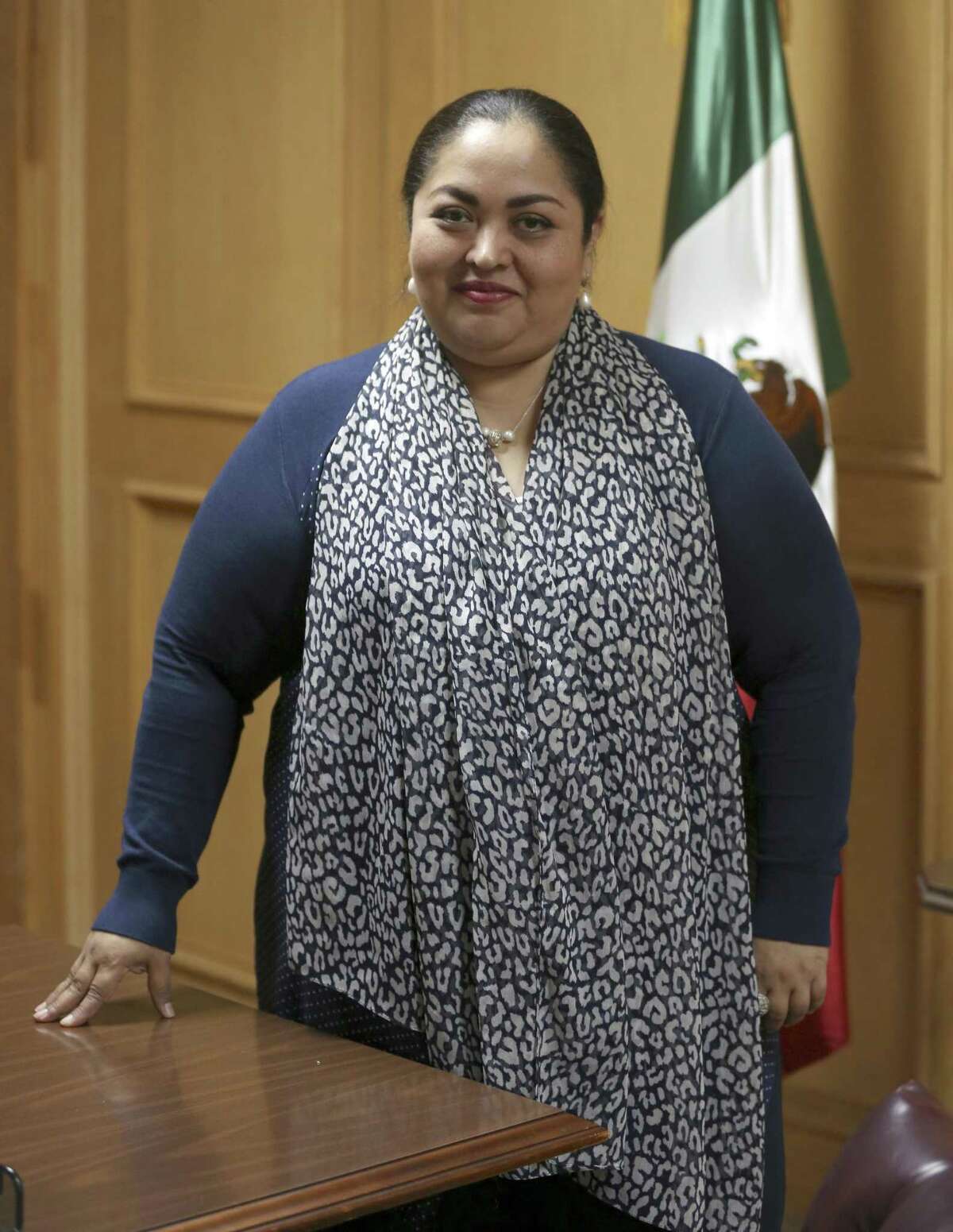 Ambassador Reyna Torres Mendivil, seen April 27, 2017 in her office, became the Consul General of Mexico in San Antonio, on April 16, 2017. She has been in the Mexican Foreign Service Service since 1991.