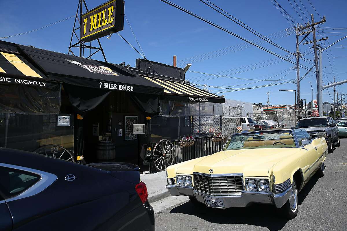 Outside view of 7 mile house, a sports bar founded in 1853, during lunchtime on Thursday, April 28, 2017, in San Francisco, Calif.