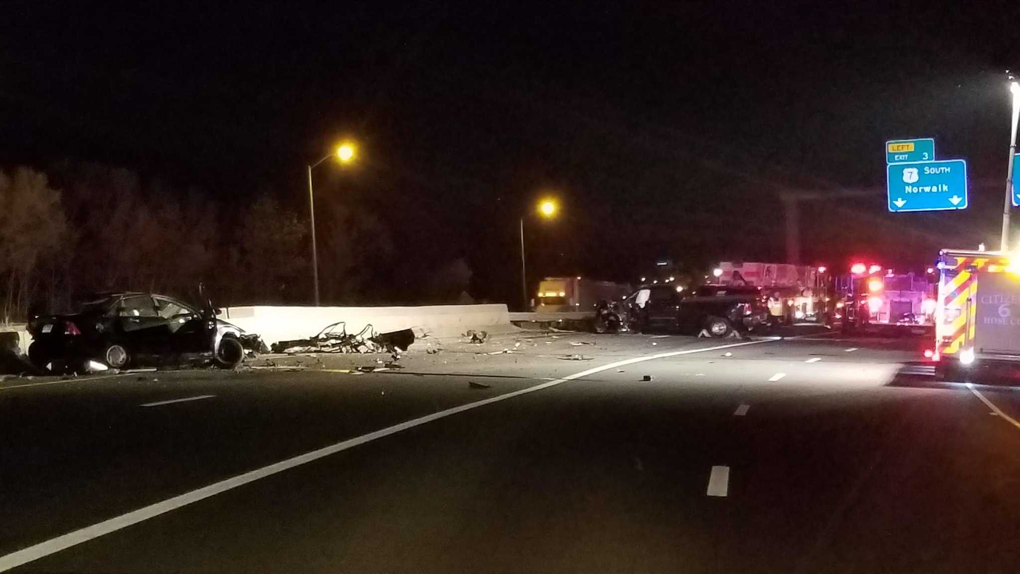 Wrongway crash on I84 leaves one dead in Danbury