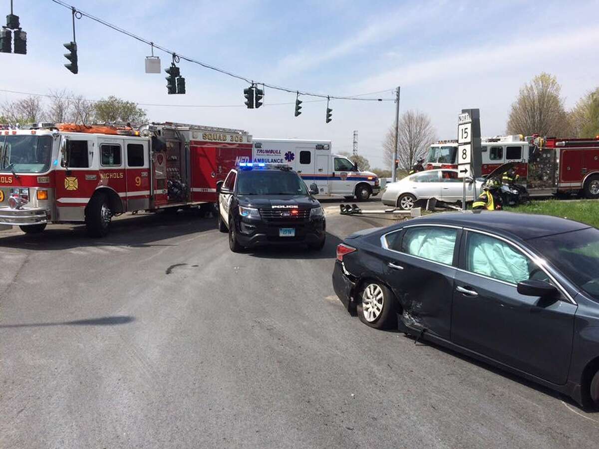 Fluid spill from Trumbull accident