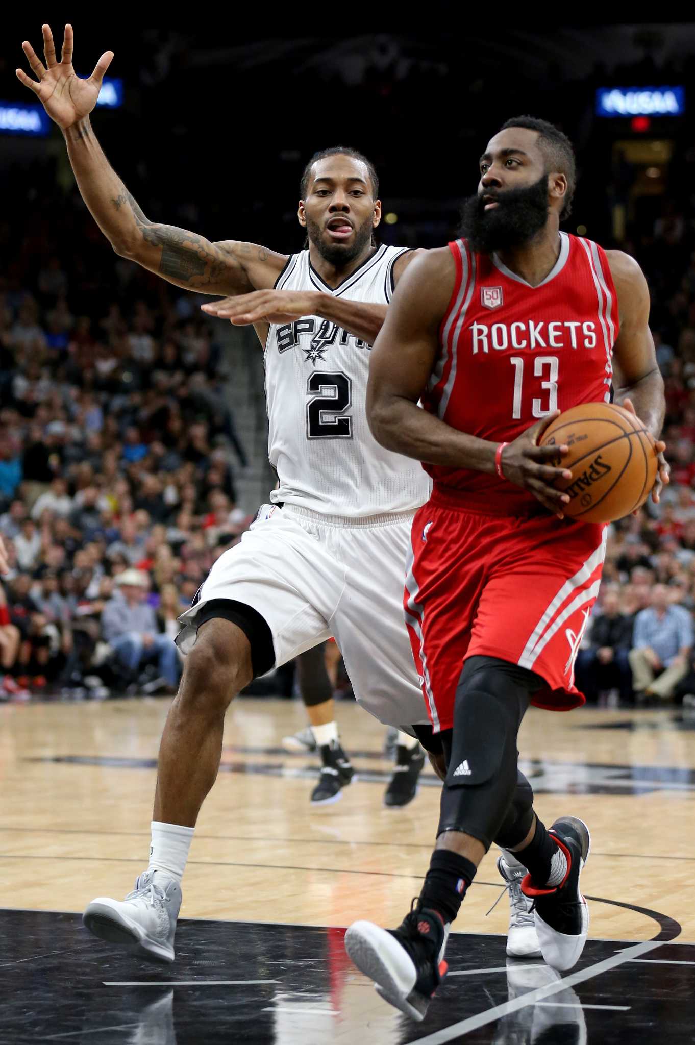 Rockets to pit James Harden against Spurs' Kawhi Leonard in West series