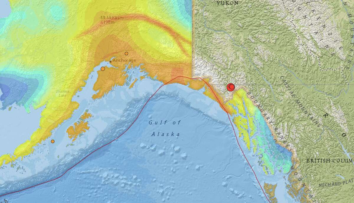 Magnitude 6.2 earthquake strikes near Skagway, Alaska