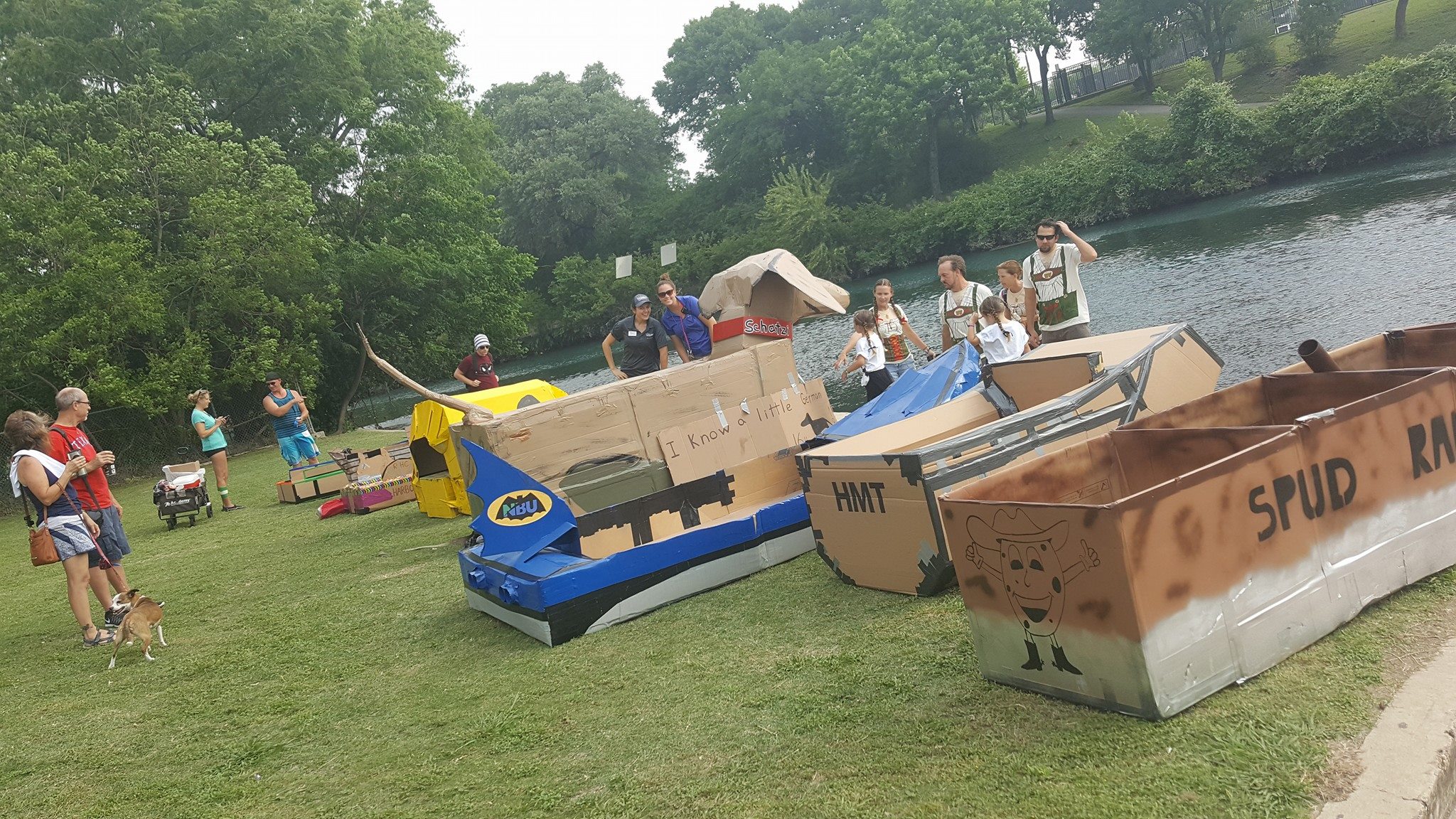 Photos 'Epic fails' and rickety cardboard dinghies in New Braunfels