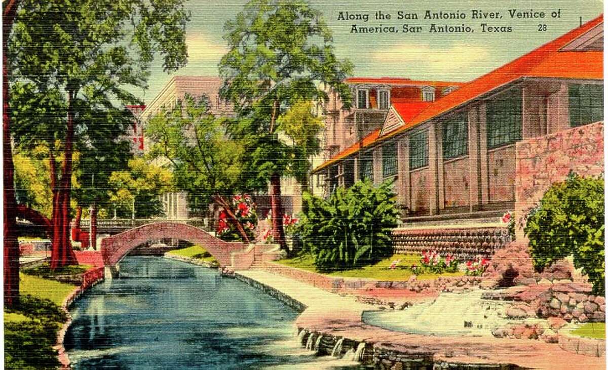The Riverwalk San Antonio Texas United States Travel Art Advertisement Poster The Riverwalk San Antonio Texas United States Travel Art Advertisement Poster