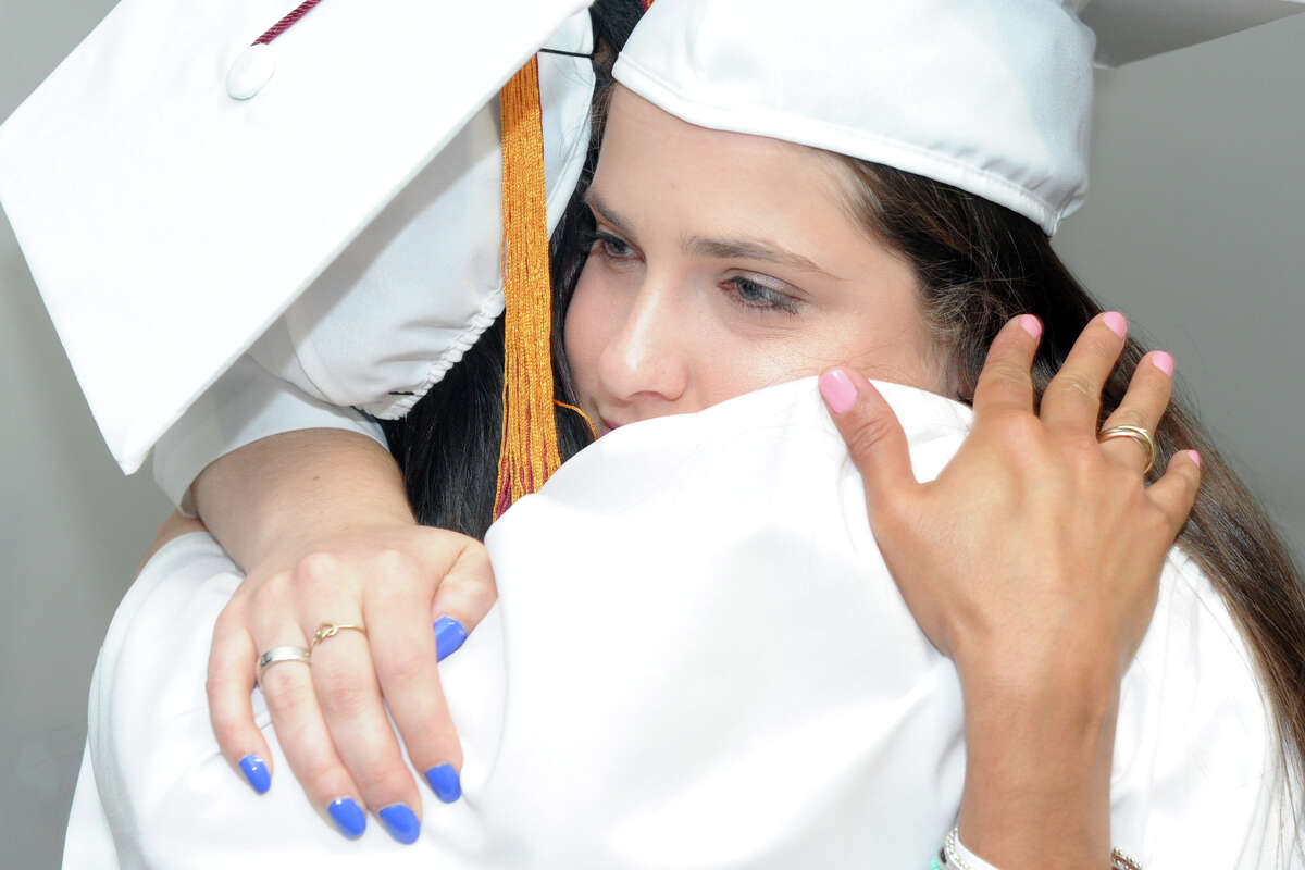 The two final graduating classes of the Bridgeport Hospital School of Nursing, representing December 2016 and May 2017, took part in commencement exercises at the University of Bridgeport, in Bridgeport, Conn. May 1, 2017.