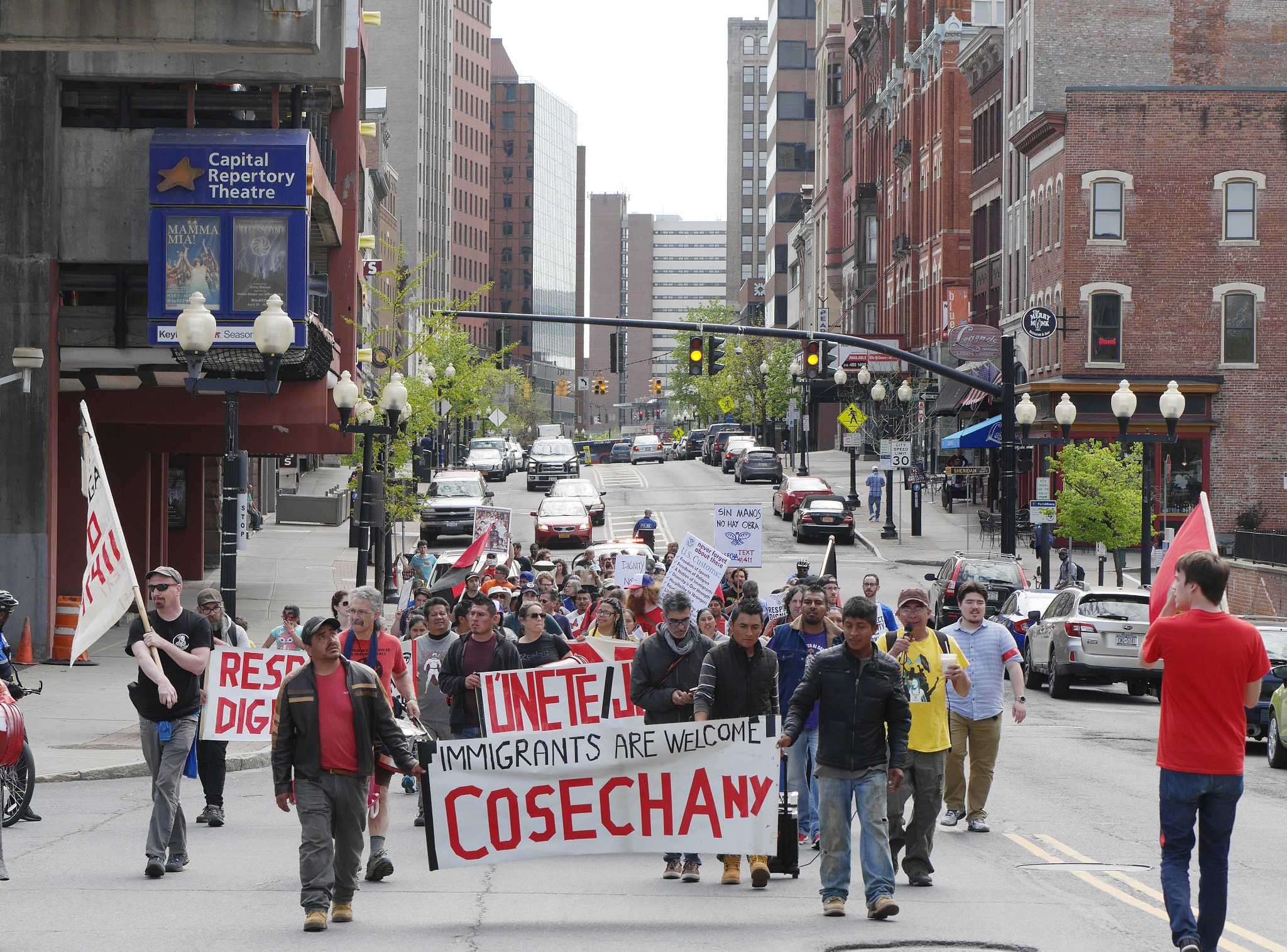 March for immigrant rights in Albany