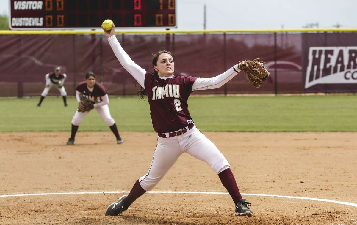 TAMIU pitcher Delainy Thompson leads the Dustdevils into the Heartland Conference Tournament Thursday at 11 a.m. against Newman in San Antonio.