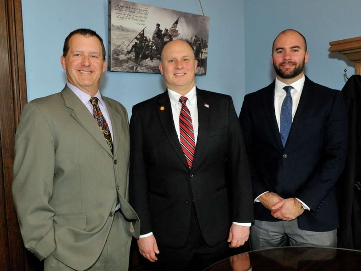 From left, Marc Jordan, State Rep. Gary Glenn and Jordan Keyser.