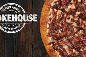 Little Caesar's Smokehouse Pizza has a coating of barbecue seasoning on the crust.