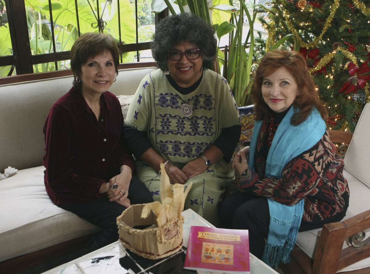 Thelma Muraida, Ellen Riojas Clark and Carmen Tafolla worked together to put create the book "Tamales, Comadres and the Meaning of Civilization."