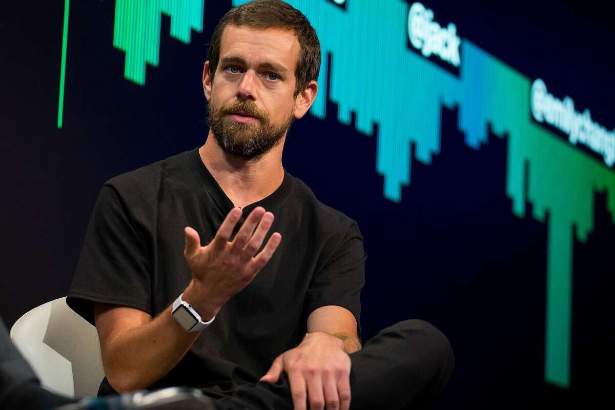 Jack Dorsey, co-founder and chief executive officer of Twitter Inc., speaks during an interview in New York, U.S., on Monday, May 1, 2017. Twitter announced a partnership with Bloomberg LP to deliver 24/7 live streaming news program. Photographer: Michael Nagle/Bloomberg