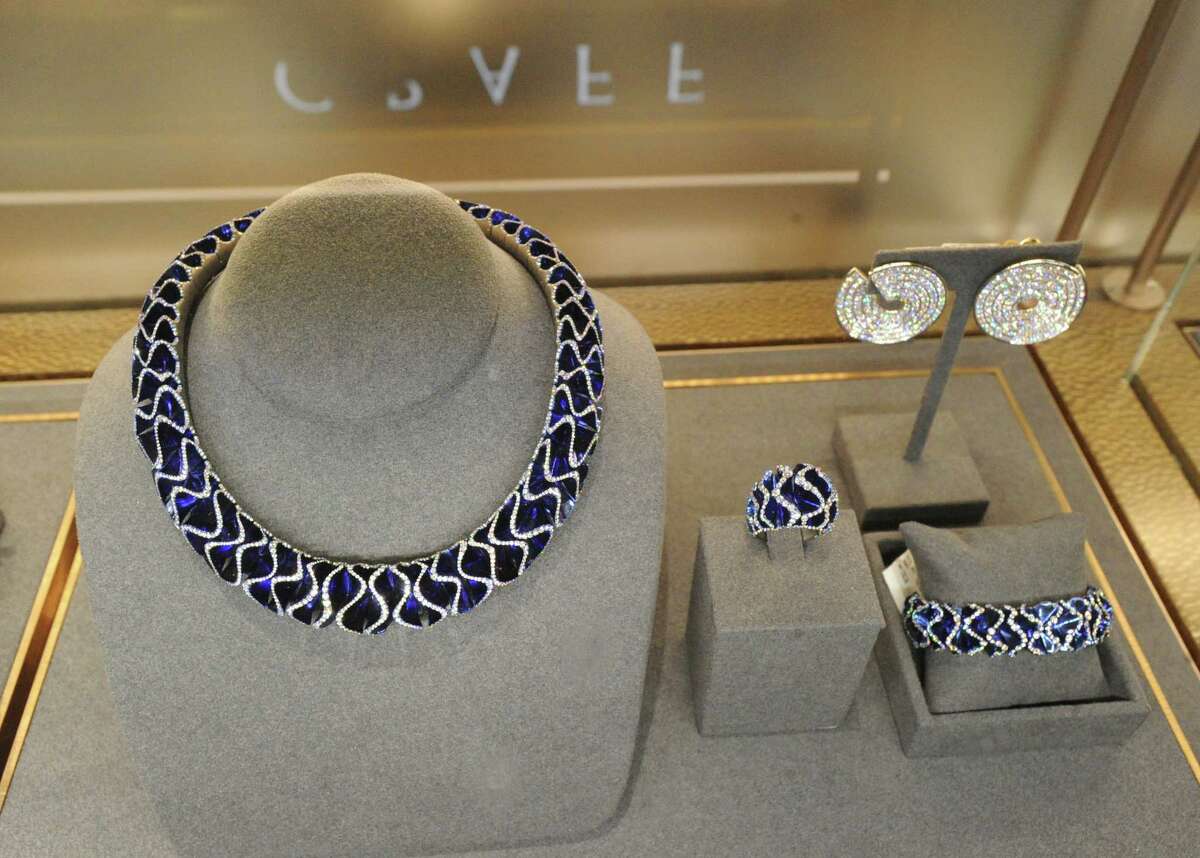 A Vhernier necklace was on display during the grand opening party of the fine jewelry store, The Vault , part of the Saks Fifth Avenue Shops in Greenwich at 200 Greenwich Avenue., Greenwich, Conn., Wednesday, May 3, 2017.