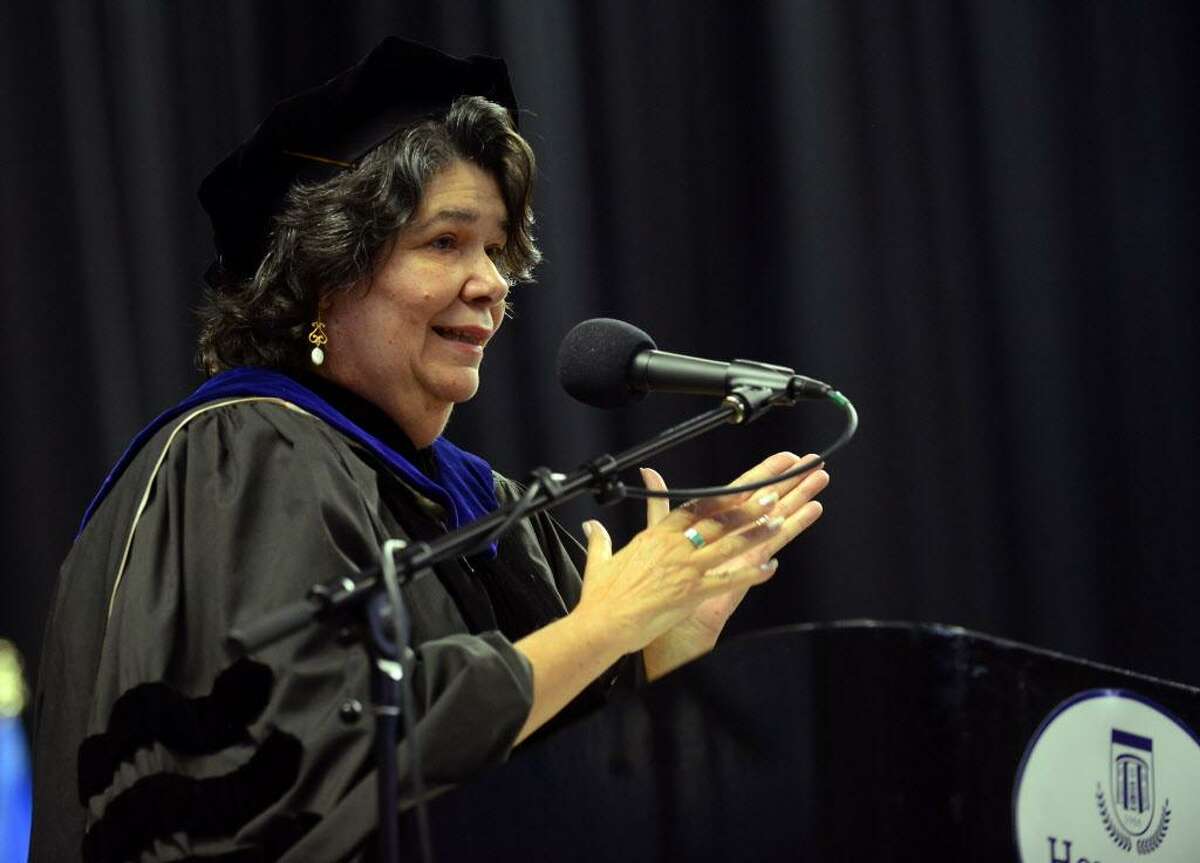 Housatonic Community College's 48th Annual Commencement Ceremony at the Webster Bank Arena in Bridgeport, Conn., on Thursday May 28, 2015. HCC Interim Provost Dr. Estela Lopez.