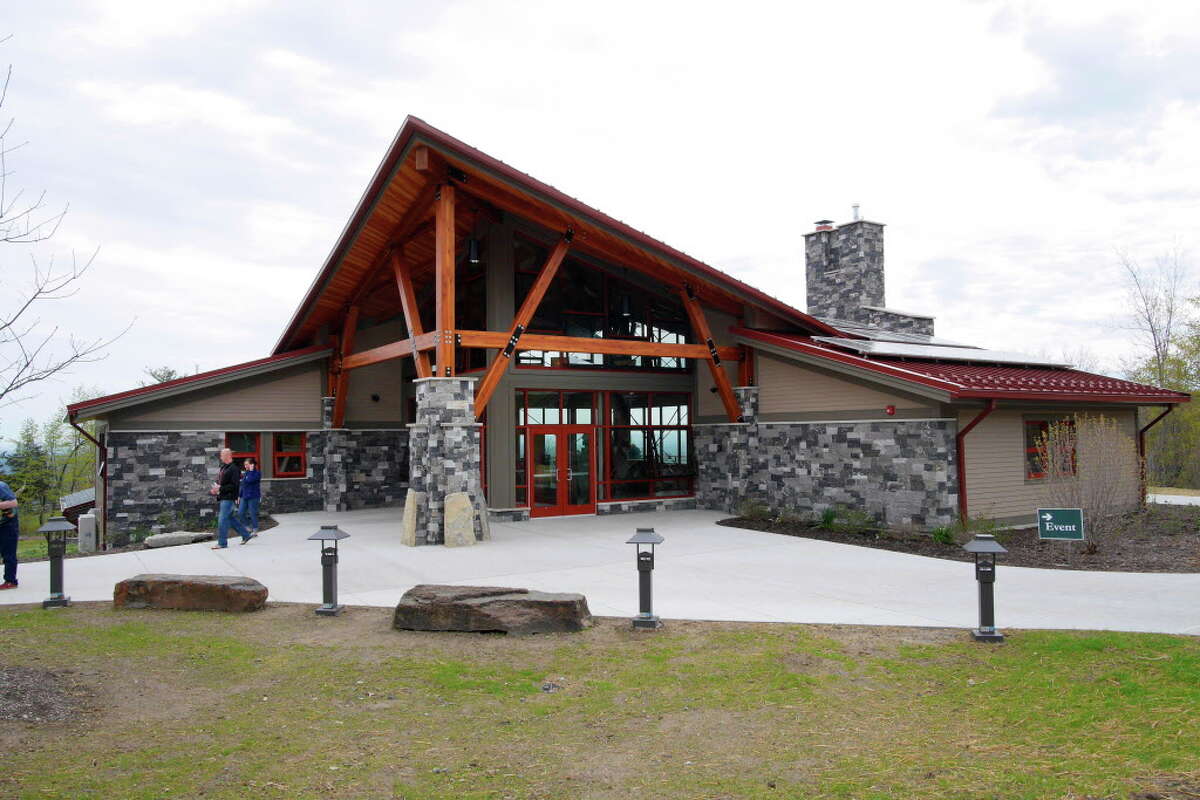 A view of the new 8,240 square-foot Thacher Park Center during a grand opening ceremony on Thursday, May 4, 2017, in New Scotland, N.Y. (Paul Buckowski / Times Union)