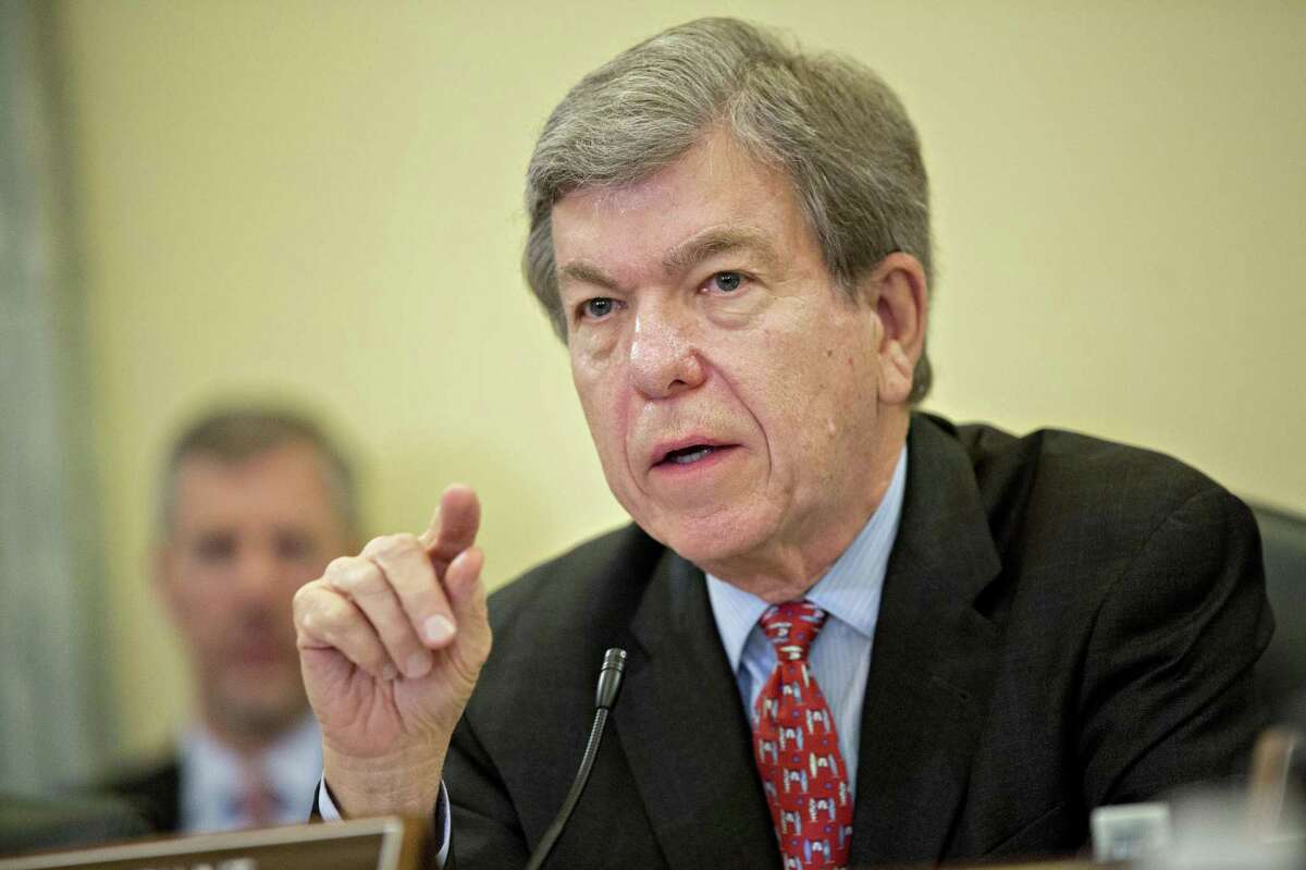 Sen. Roy Blunt, R-Mo., chairman of an aviation subcommittee, speaks during a Senate subcommittee hearing Thursday in Washington, D.C. Blunt says he was horrified by the video of Dao’s April 9 removal from the United flight, but that there are “hard questions” regarding the way frustrated passengers treat airline employees, including flight attendants and gate agents.