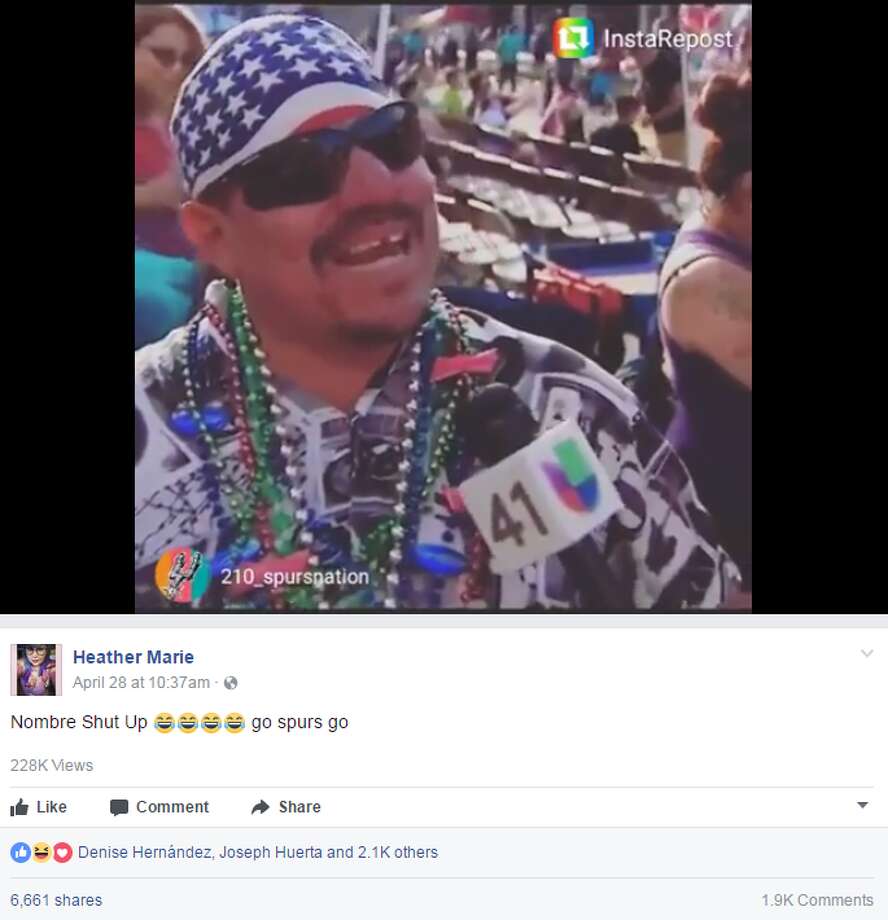 Meet SAs New Hero The Nombre Shut Up Spurs Fan San Antonio